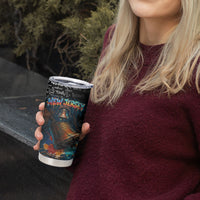 Personalized New Jersey Liberty Bell Graffiti Tumbler Cup Urban Street Art - Hand Drawn City Tagging