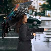 Personalized New Jersey Liberty Bell Graffiti Umbrella Urban Street Art - Hand Drawn City Tagging