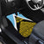 Saint Lucia Tribal Triangle Design Car Mats with Flag Colors and The Land The People The Light Quote - Wonder Print Shop