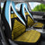 Saint Lucia Tribal Triangle Design Car Seat Cover with Flag Colors and The Land The People The Light Quote - Wonder Print Shop