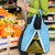 Saint Lucia Tribal Triangle Design Grocery Bag with Flag Colors and The Land The People The Light Quote - Wonder Print Shop