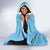 Saint Lucia Tribal Triangle Design Hooded Blanket with Flag Colors and The Land The People The Light Quote - Wonder Print Shop