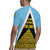 Saint Lucia Tribal Triangle Design Rugby Jersey with Flag Colors and The Land The People The Light Quote - Wonder Print Shop