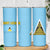 Saint Lucia Tribal Triangle Design Skinny Tumbler with Flag Colors and The Land The People The Light Quote - Wonder Print Shop
