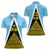 Saint Lucia Tribal Triangle Design Women Polo Shirt with Flag Colors and The Land The People The Light Quote - Wonder Print Shop