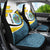 Saint Lucia Modern Tribal Crest Design Car Seat Cover with Flag Colors and Bold Text Layout - Wonder Print Shop