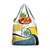 Saint Lucia Modern Tribal Crest Design Grocery Bag with Flag Colors and Bold Text Layout - Wonder Print Shop