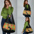 Saint Lucia Parrot Grocery Bag with Madras Pattern and Cultural Black Motif Design - Wonder Print Shop