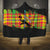 Saint Lucia Parrot Hooded Blanket with Madras Pattern and Cultural Black Motif Design - Wonder Print Shop