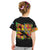 Saint Lucia Parrot Kid T Shirt with Madras Pattern and Cultural Black Motif Design - Wonder Print Shop