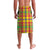 Saint Lucia Parrot Lavalava with Madras Pattern and Cultural Black Motif Design - Wonder Print Shop