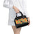 Saint Lucia Parrot Shoulder Handbag with Madras Pattern and Cultural Black Motif Design - Wonder Print Shop