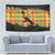 Saint Lucia Parrot Tapestry with Madras Pattern and Cultural Black Motif Design - Wonder Print Shop