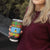 Saint Lucia Parrot Tumbler Cup with Madras Pattern and Cultural Black Motif Design - Wonder Print Shop