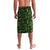 Saint Lucia Parrot Lavalava with Tropical Palm Leaf and Flag Color Wave Design - Wonder Print Shop