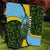 Saint Lucia Parrot Quilt with Tropical Palm Leaf and Flag Color Wave Design - Wonder Print Shop