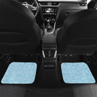 Saint Lucia Graphic Parrot Car Mats with Tribal Pattern and Minimalist Blue Black Design - Wonder Print Shop