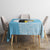 Saint Lucia Graphic Parrot Tablecloth with Tribal Pattern and Minimalist Blue Black Design - Wonder Print Shop