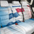 Panama Waving Flag Design Back Car Seat Cover with Red Blue Stars and National Color Pattern - Wonder Print Shop