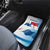 Panama Waving Flag Design Car Mats with Red Blue Stars and National Color Pattern - Wonder Print Shop