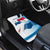Panama Waving Flag Design Car Mats with Red Blue Stars and National Color Pattern - Wonder Print Shop
