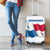 Panama Waving Flag Design Luggage Cover with Red Blue Stars and National Color Pattern - Wonder Print Shop