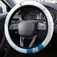 Panama Waving Flag Design Steering Wheel Cover with Red Blue Stars and National Color Pattern - Wonder Print Shop