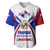 Panama Independence Day Baseball Jersey with National Coat of Arms and Red Blue Star Design - Wonder Print Shop