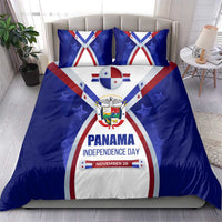 Panama Independence Day Bedding Set with National Coat of Arms and Red Blue Star Design - Wonder Print Shop
