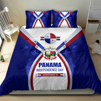 Panama Independence Day Bedding Set with National Coat of Arms and Red Blue Star Design - Wonder Print Shop
