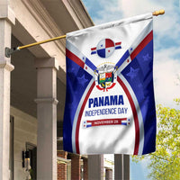 Panama Independence Day Garden Flag with National Coat of Arms and Red Blue Star Design - Wonder Print Shop