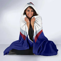 Panama Independence Day Hooded Blanket with National Coat of Arms and Red Blue Star Design - Wonder Print Shop
