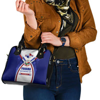 Panama Independence Day Shoulder Handbag with National Coat of Arms and Red Blue Star Design - Wonder Print Shop