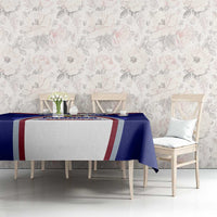 Panama Independence Day Tablecloth with National Coat of Arms and Red Blue Star Design - Wonder Print Shop