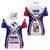 Panama Independence Day Women Polo Shirt with National Coat of Arms and Red Blue Star Design - Wonder Print Shop