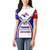 Panama Independence Day Women Polo Shirt with National Coat of Arms and Red Blue Star Design - Wonder Print Shop