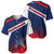 Panama Diagonal Stripe Design Baseball Jersey with Bold Red Blue Star and Flag Accents - Wonder Print Shop