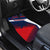 Panama Diagonal Stripe Design Car Mats with Bold Red Blue Star and Flag Accents - Wonder Print Shop
