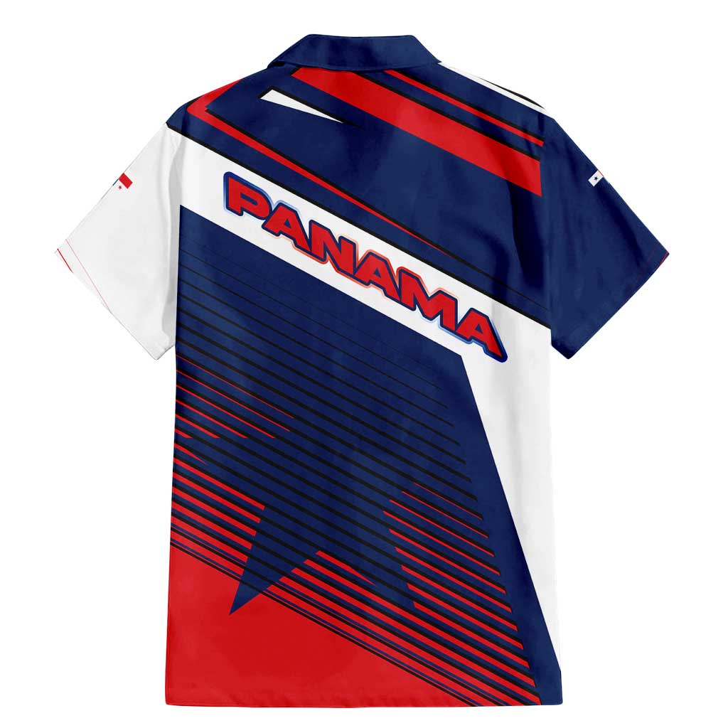 Panama Diagonal Stripe Design Family Matching Mermaid Dress and Hawaiian Shirt with Bold Red Blue Star and Flag Accents - Wonder Print Shop