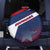 Panama Diagonal Stripe Design Spare Tire Cover with Bold Red Blue Star and Flag Accents - Wonder Print Shop