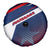 Panama Diagonal Stripe Design Spare Tire Cover with Bold Red Blue Star and Flag Accents - Wonder Print Shop