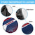 Panama Diagonal Stripe Design Spare Tire Cover with Bold Red Blue Star and Flag Accents - Wonder Print Shop