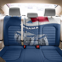 Panama National Flag Back Car Seat Cover with Canal Symbolism and Puente del Mundo Motto Design - Wonder Print Shop
