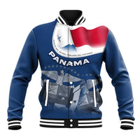 Panama National Flag Baseball Jacket with Canal Symbolism and Puente del Mundo Motto Design - Wonder Print Shop