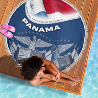 Panama National Flag Beach Blanket with Canal Symbolism and Puente del Mundo Motto Design - Wonder Print Shop