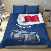 Panama National Flag Bedding Set with Canal Symbolism and Puente del Mundo Motto Design - Wonder Print Shop