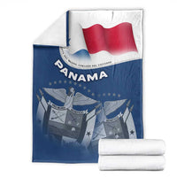 Panama National Flag Blanket with Canal Symbolism and Puente del Mundo Motto Design - Wonder Print Shop