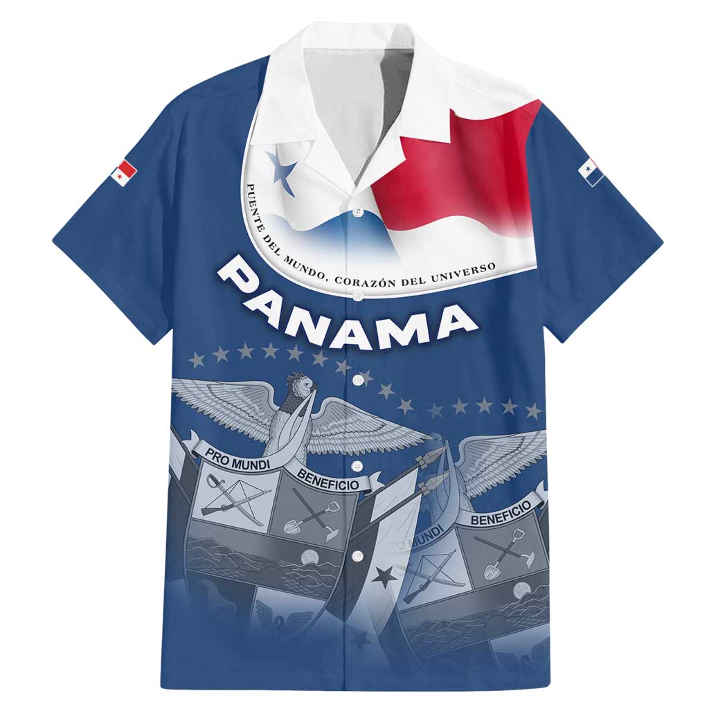 Panama National Flag Family Matching Mermaid Dress and Hawaiian Shirt with Canal Symbolism and Puente del Mundo Motto Design - Wonder Print Shop