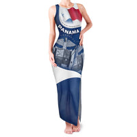 Panama National Flag Family Matching Tank Maxi Dress and Hawaiian Shirt with Canal Symbolism and Puente del Mundo Motto Design - Wonder Print Shop