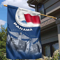 Panama National Flag Garden Flag with Canal Symbolism and Puente del Mundo Motto Design - Wonder Print Shop